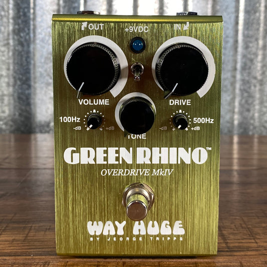 Dunlop Way Huge Electronics WHE207 Green Rhino Overdrive MKIV Guitar Effect Pedal Used