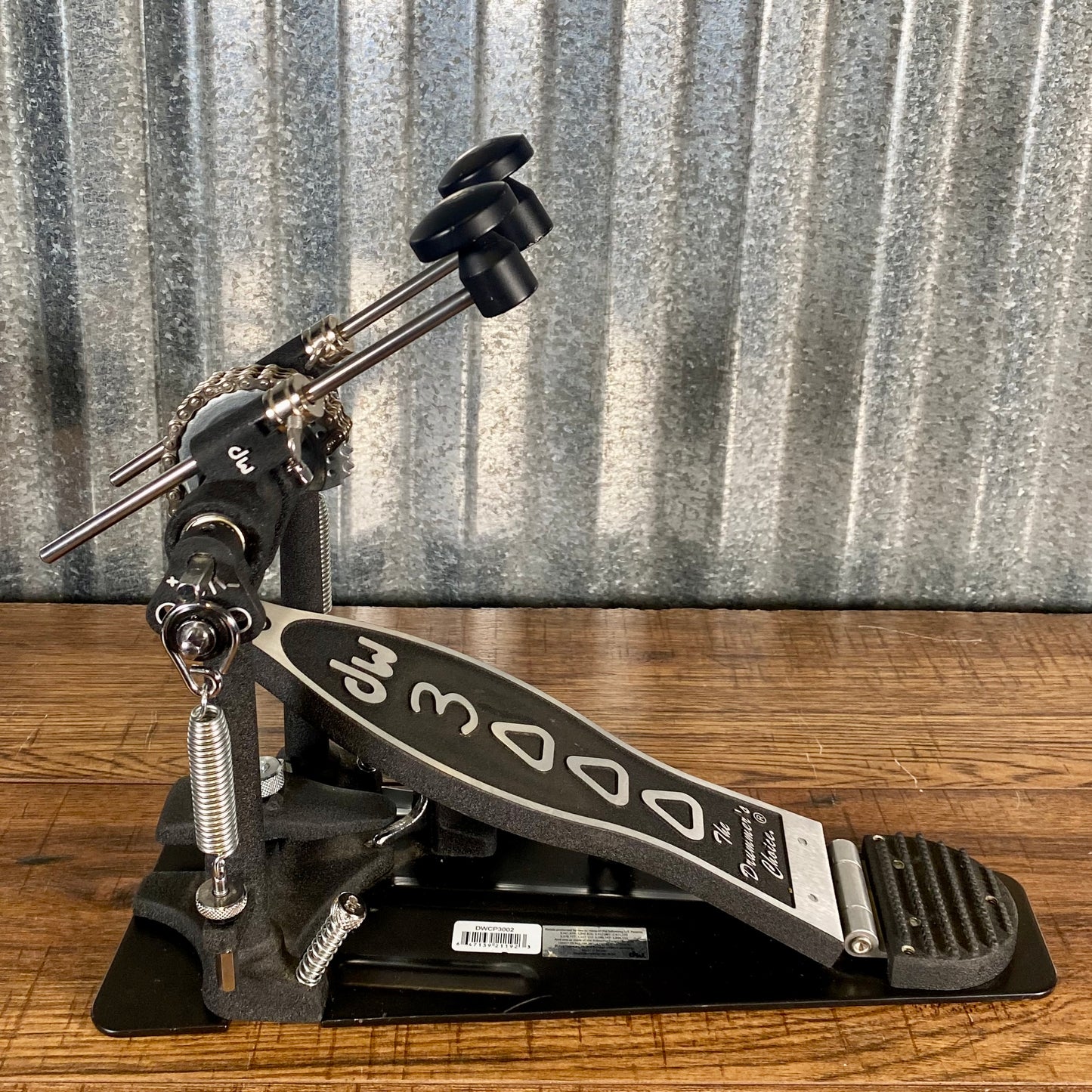 DW 3000 Series Double Bass Drum Pedal & Bag DWCP3002A Used