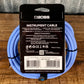 Boss BIC-10A-BU 10' / 3m Right Angle to Straight 1/4" Guitar Instrument Cable BLUE