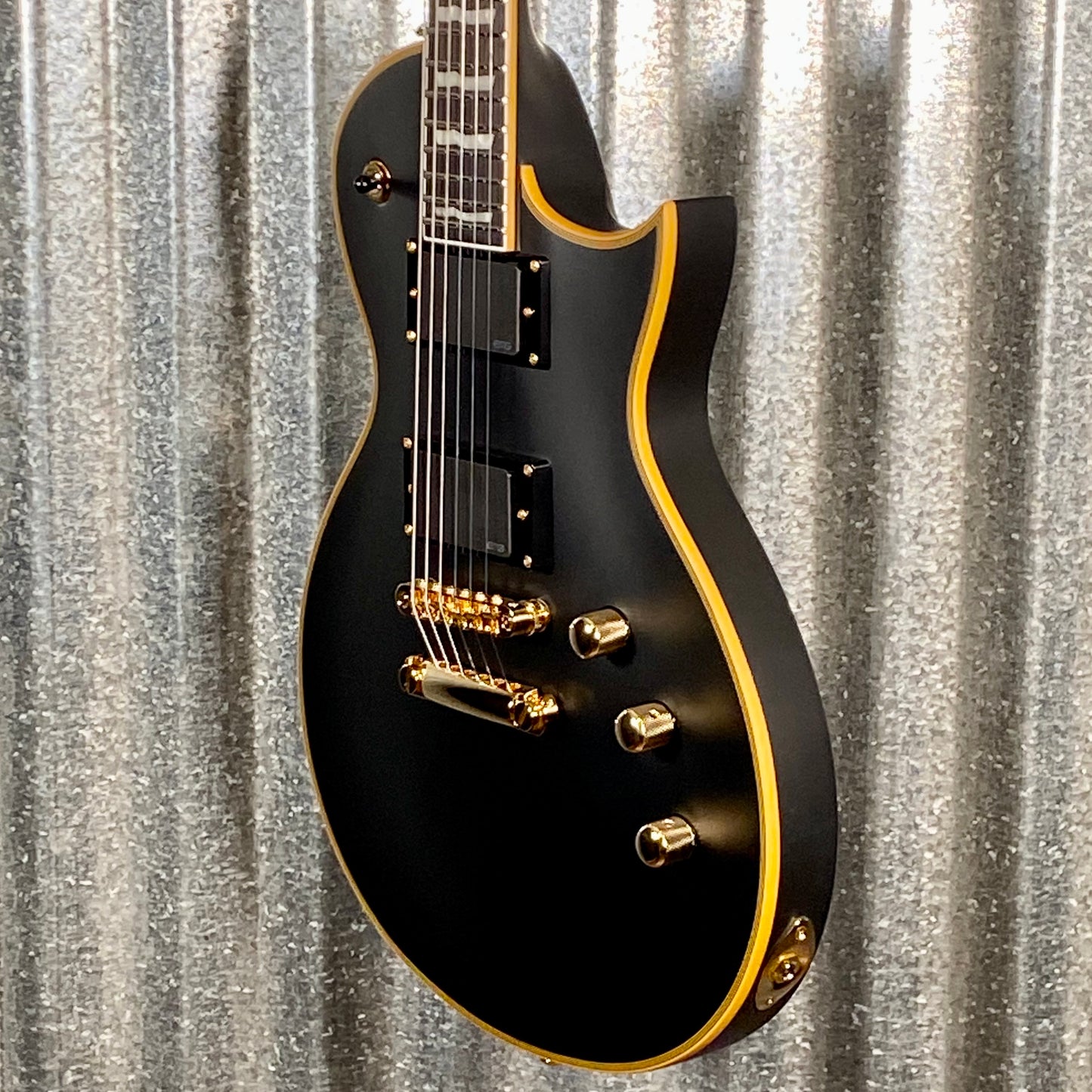 ESP LTD EC-1000 Vintage Black Satin EMG Guitar LEC1000VB #0274 Used