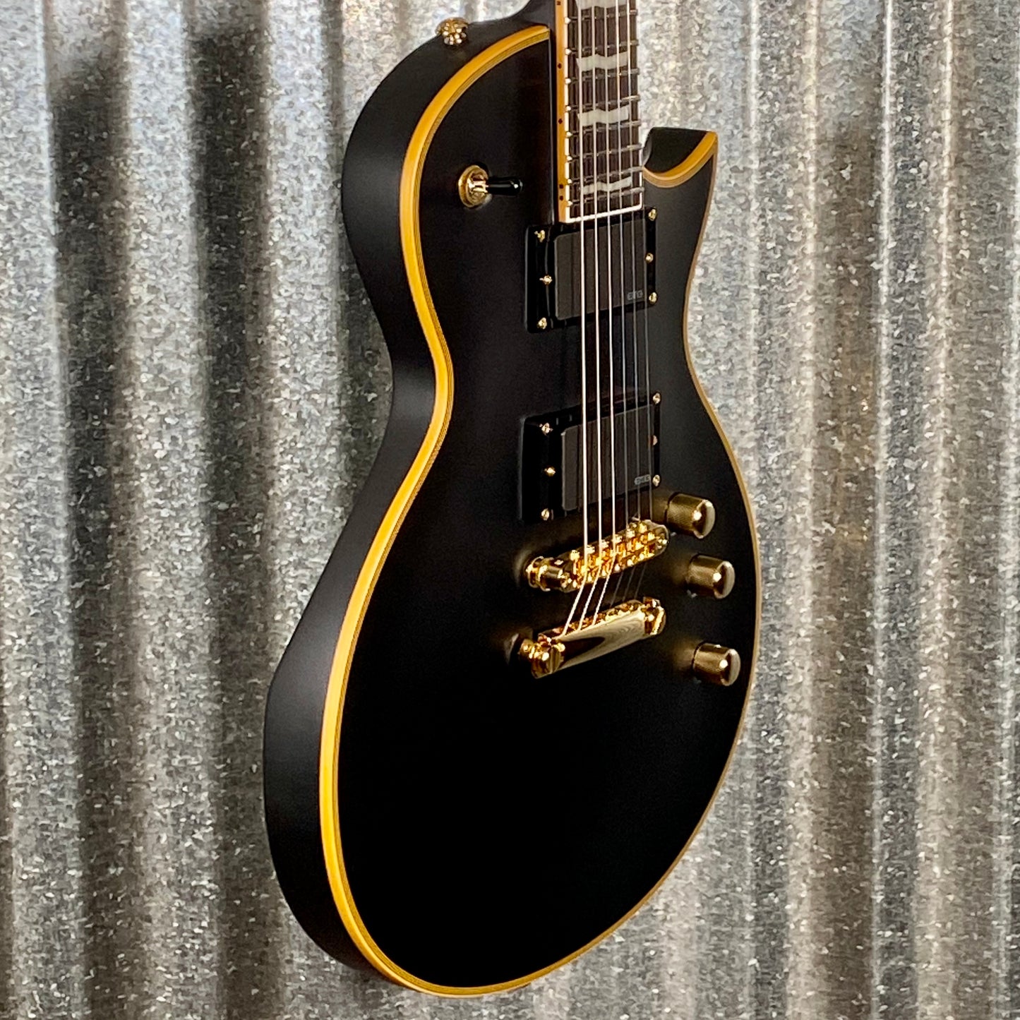 ESP LTD EC-1000 Vintage Black Satin EMG Guitar LEC1000VB #0274 Used