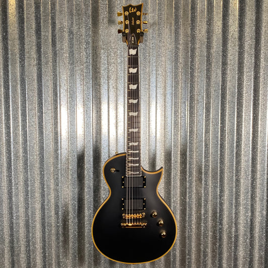 ESP LTD EC-1000 Vintage Black Satin EMG Guitar LEC1000VB #0274 Used