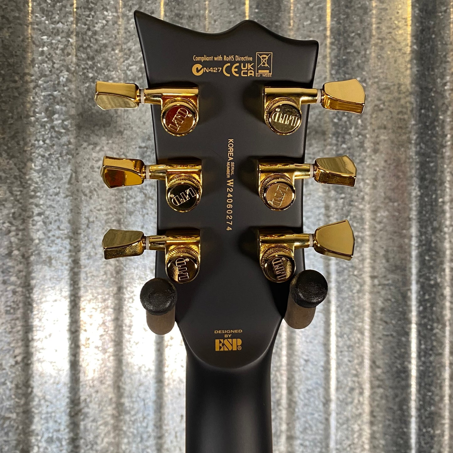 ESP LTD EC-1000 Vintage Black Satin EMG Guitar LEC1000VB #0274 Used
