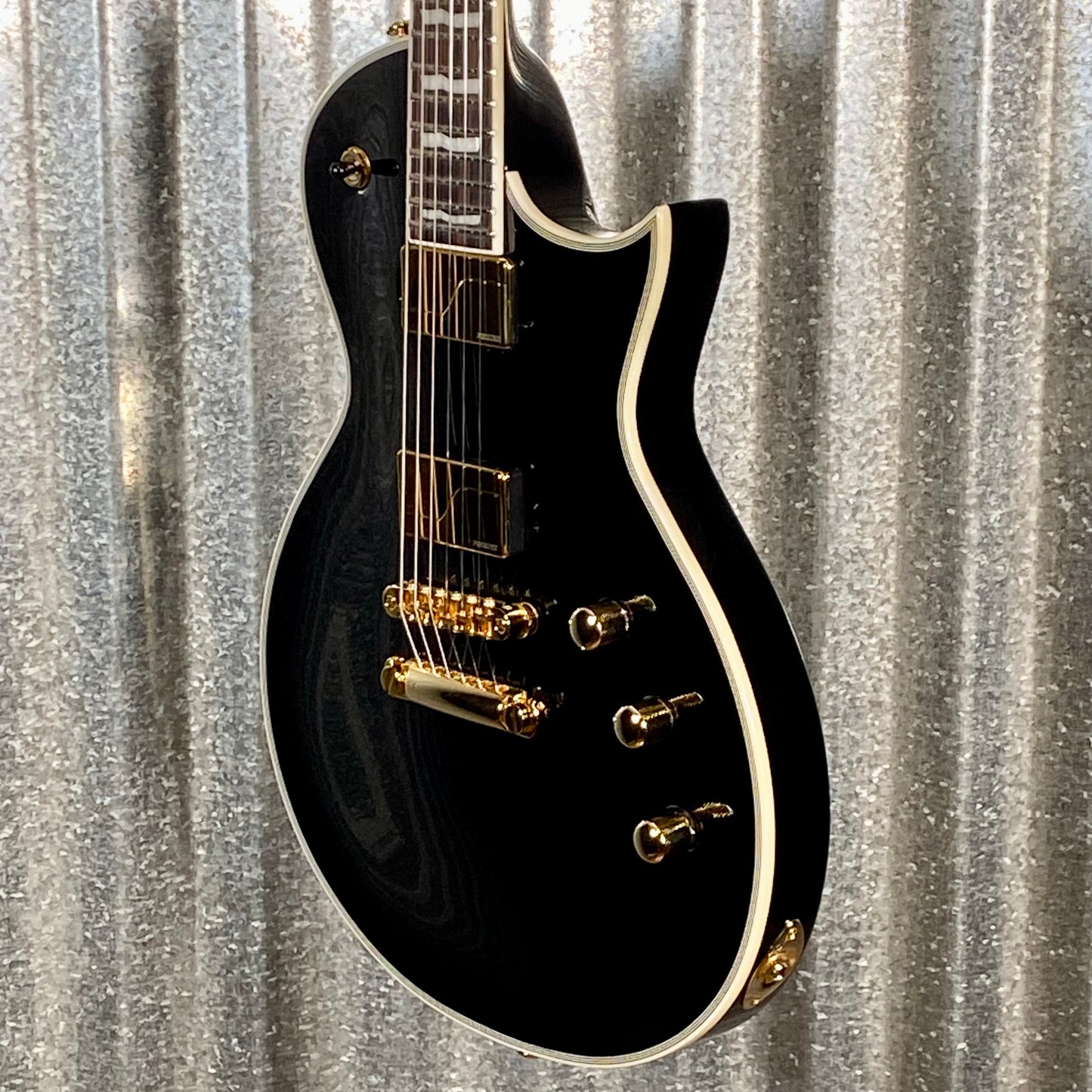 ESP LTD EC-1000 Gloss Black Fluence Pickups Guitar LEC1000BLKF #1759 Used