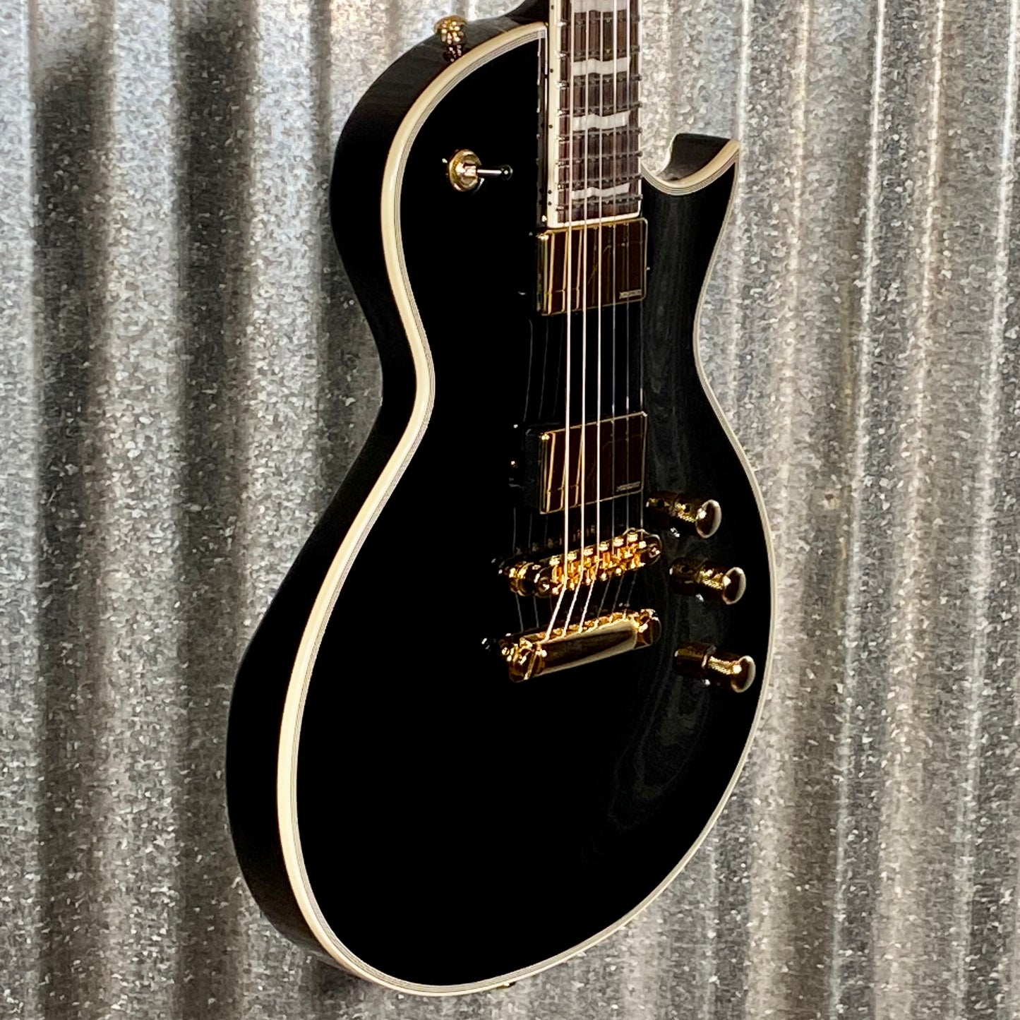 ESP LTD EC-1000 Gloss Black Fluence Pickups Guitar LEC1000BLKF #1759 Used