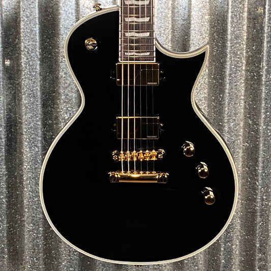 ESP LTD EC-1000 Gloss Black Fluence Pickups Guitar LEC1000BLKF #1759 Used