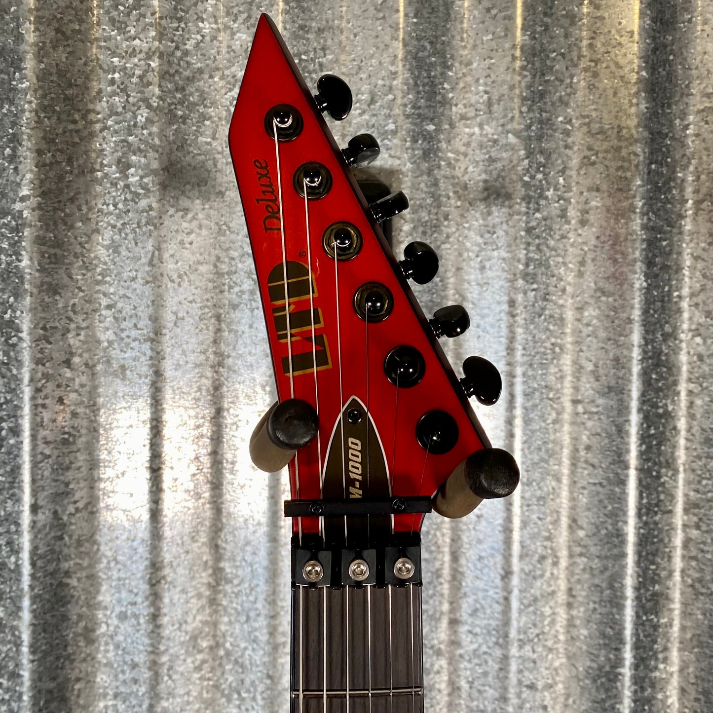 ESP LTD M-1000 Floyd Rose Fluence Candy Apple Red Satin Guitar LM1000CARS #0209 Used