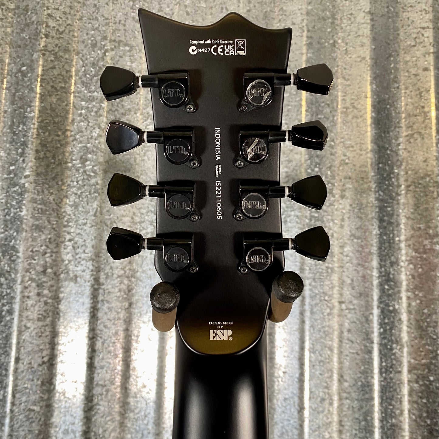 ESP LTD EC-258 Black Satin 8 String Guitar EC258BLKS #0605 Used