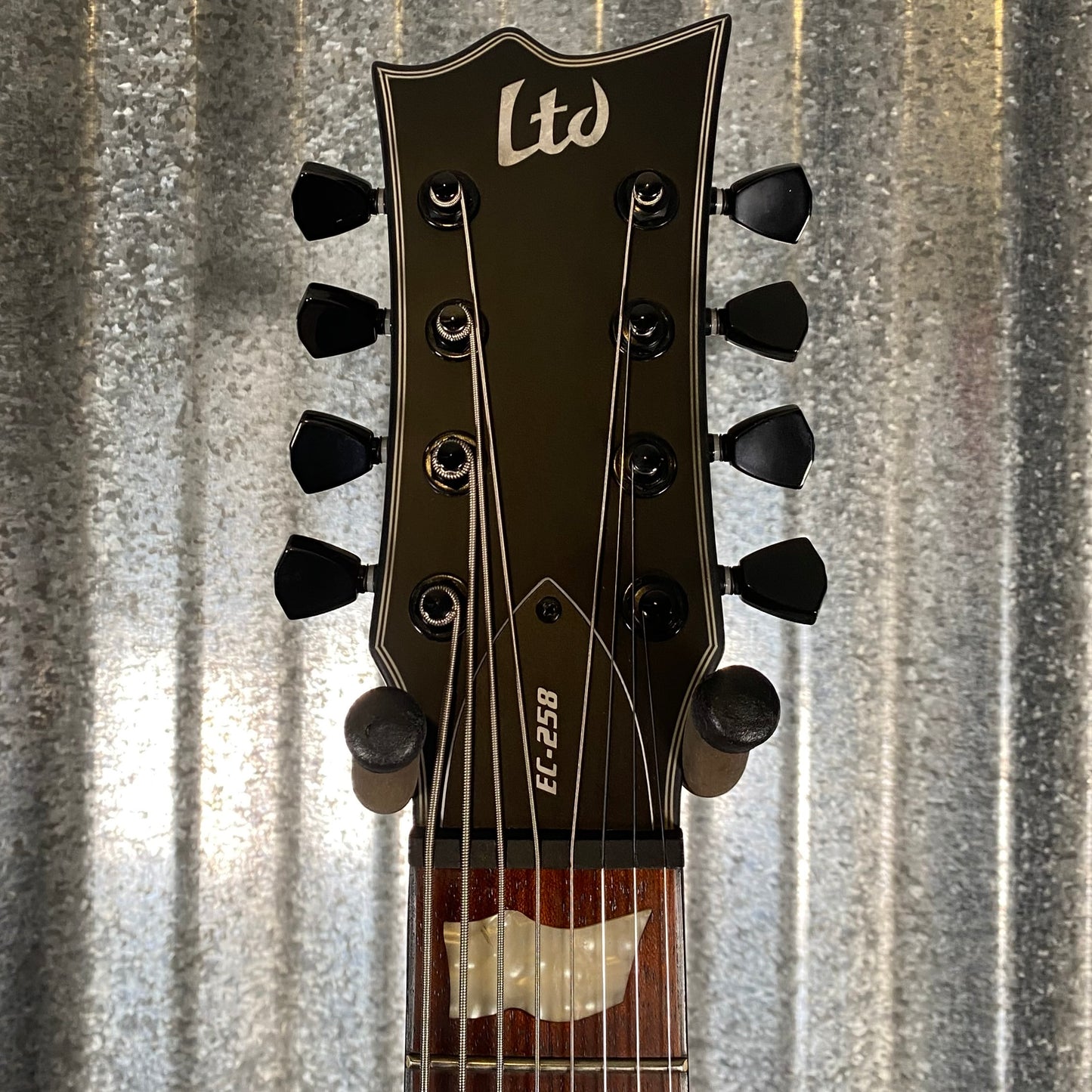 ESP LTD EC-258 Black Satin 8 String Guitar EC258BLKS #0605 Used