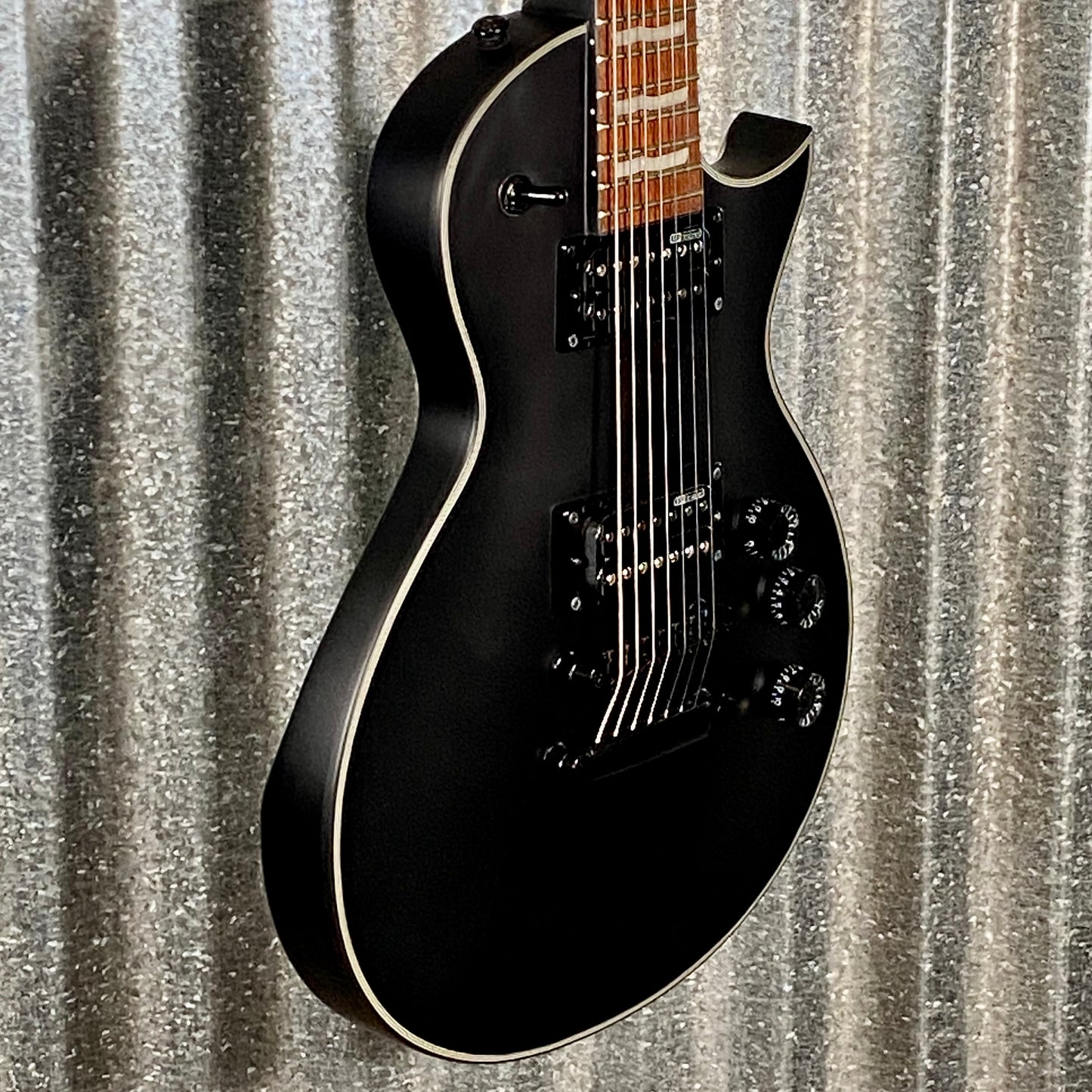 ESP LTD EC-257 Eclipse 7 String Black Satin Guitar LEC257BLKS #0495 Used