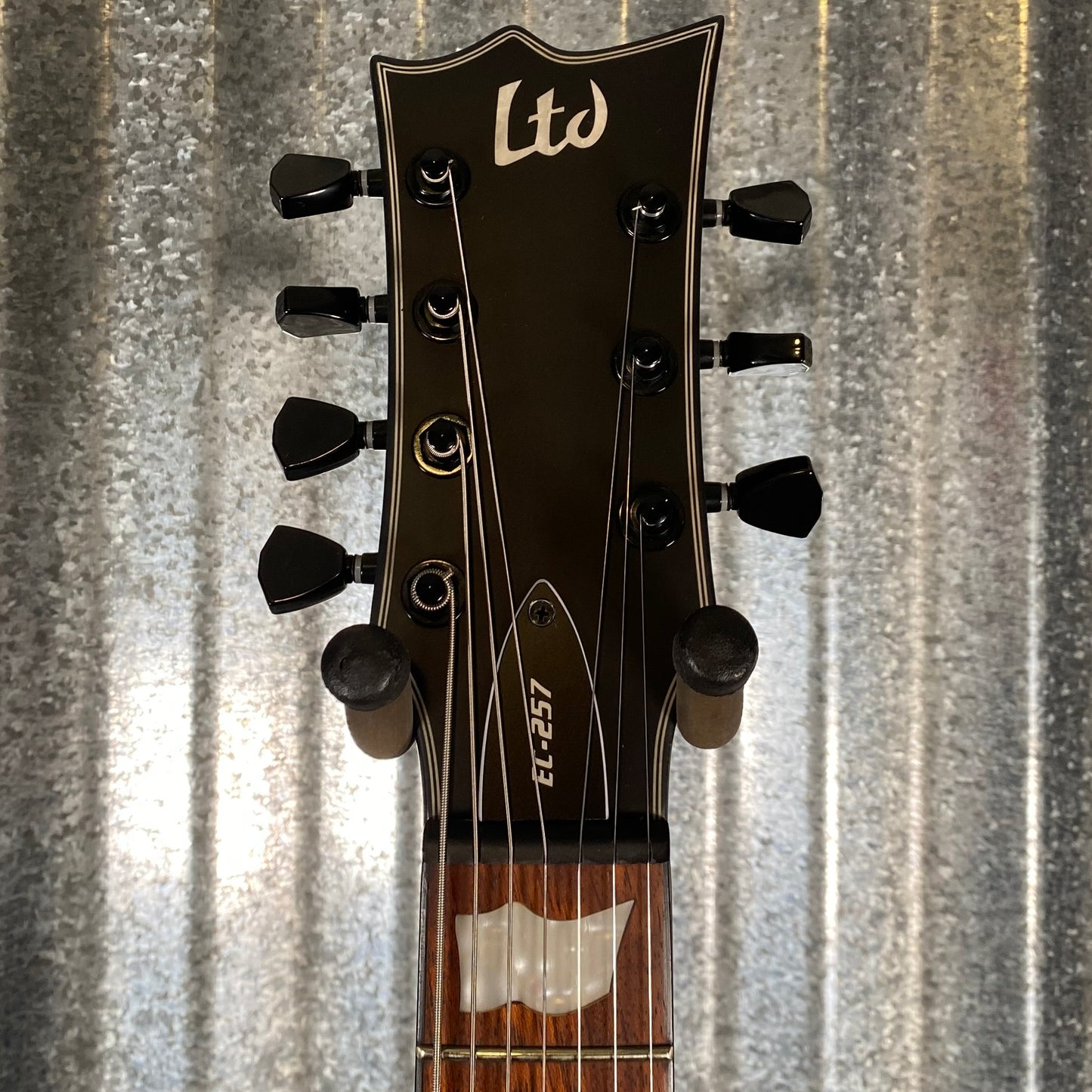 ESP LTD EC-257 Eclipse 7 String Black Satin Guitar LEC257BLKS #0495 Used