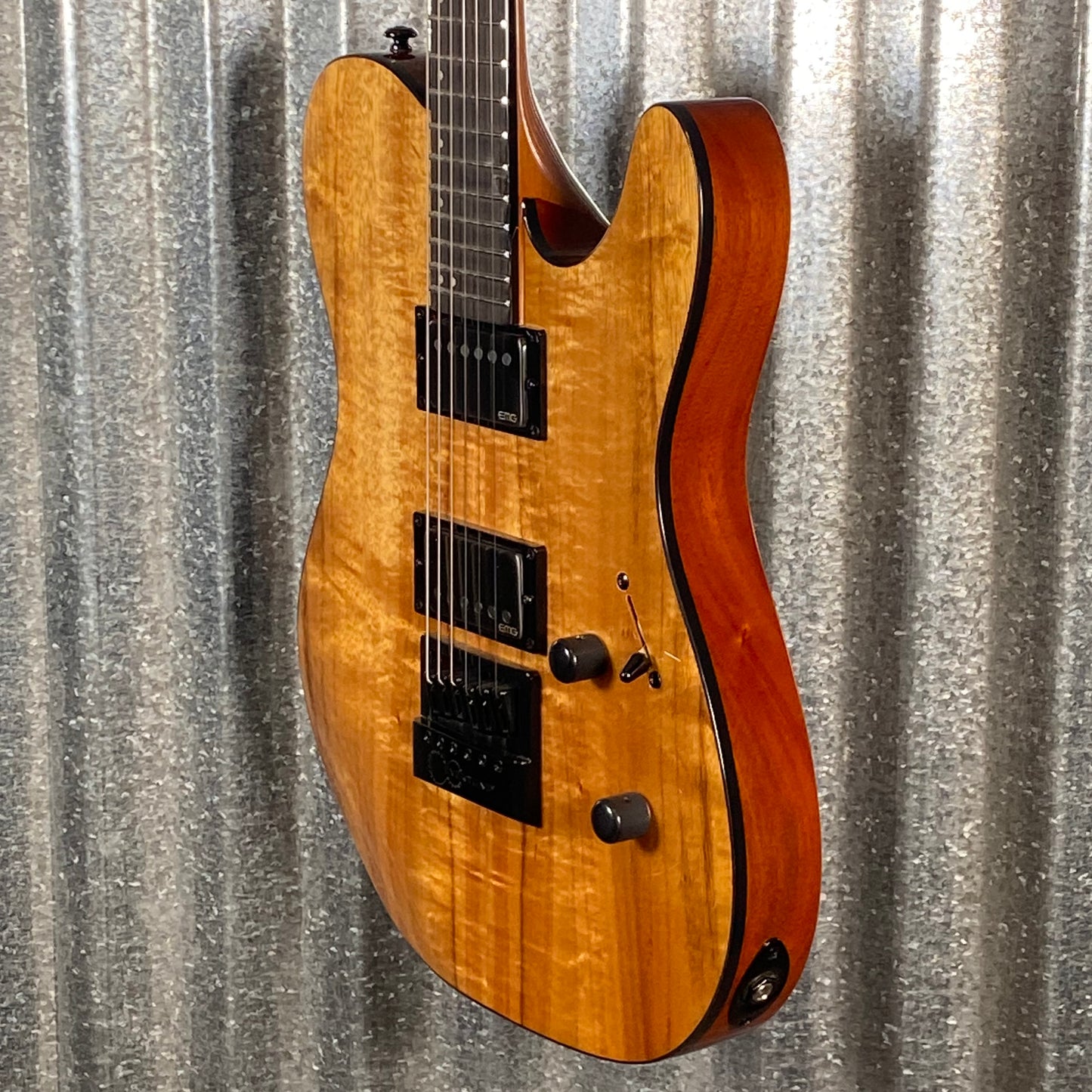 ESP LTD TE-1000 Evertune Koa Guitar & Bag LTE1000ETKNAT #1907 Used