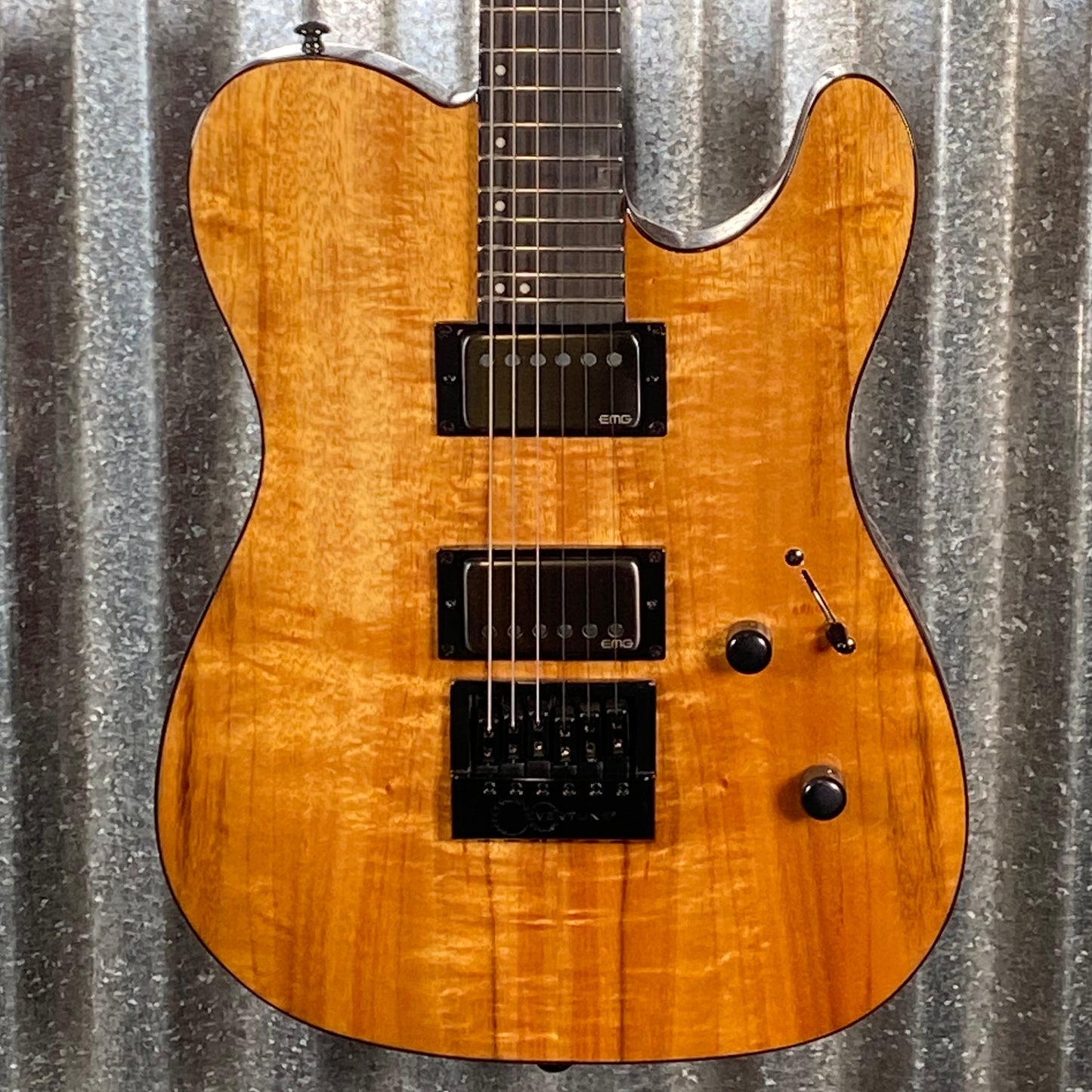 ESP LTD TE-1000 Evertune Koa Guitar & Bag LTE1000ETKNAT #1907 Used
