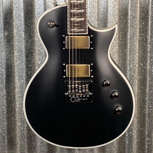 ESP LTD EC-1000 Evertune Bold Binding Black Satin Guitar LEC1000ETBBBLKS #0087 Used