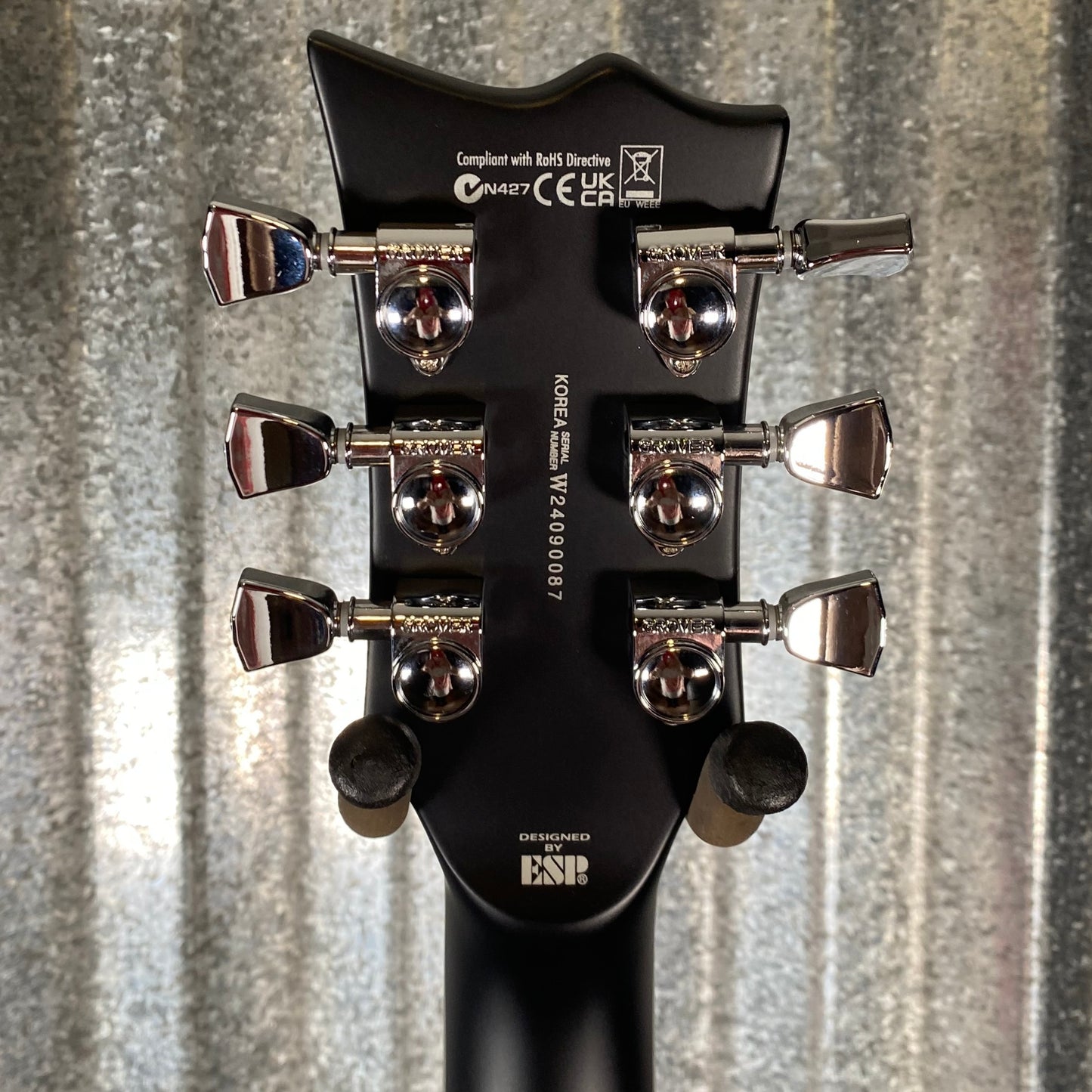 ESP LTD EC-1000 Evertune Bold Binding Black Satin Guitar LEC1000ETBBBLKS #0087 Used
