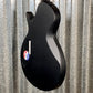 ESP LTD EC Black Metal Eclipse Seymour Duncan Black Satin Guitar LECBKMBLKS #1989 Used