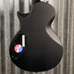 ESP LTD EC Black Metal Eclipse Seymour Duncan Black Satin Guitar LECBKMBLKS #1989 Used