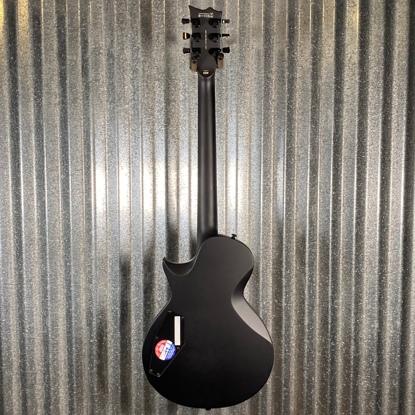 ESP LTD EC Black Metal Eclipse Seymour Duncan Black Satin Guitar LECBKMBLKS #1989 Used
