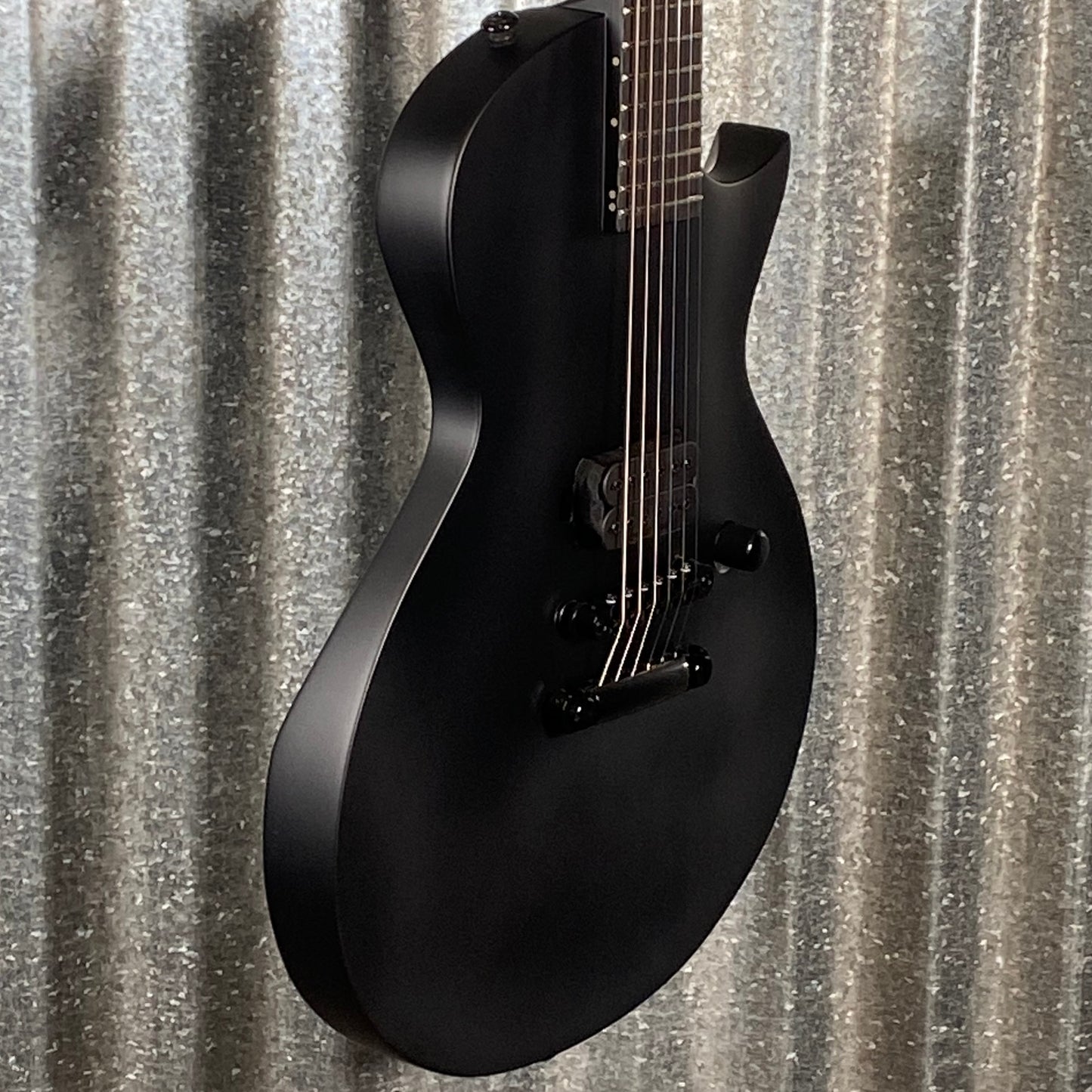 ESP LTD EC Black Metal Eclipse Seymour Duncan Black Satin Guitar LECBKMBLKS #1989 Used