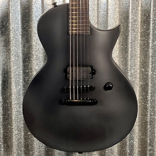 ESP LTD EC Black Metal Eclipse Seymour Duncan Black Satin Guitar LECBKMBLKS #1989 Used