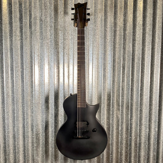ESP LTD EC Black Metal Eclipse Seymour Duncan Black Satin Guitar LECBKMBLKS #1989 Used