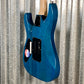 ESP LTD MH-203QM See Thru Blue Quilt Top Guitar MH203QMSTB #0106 Used