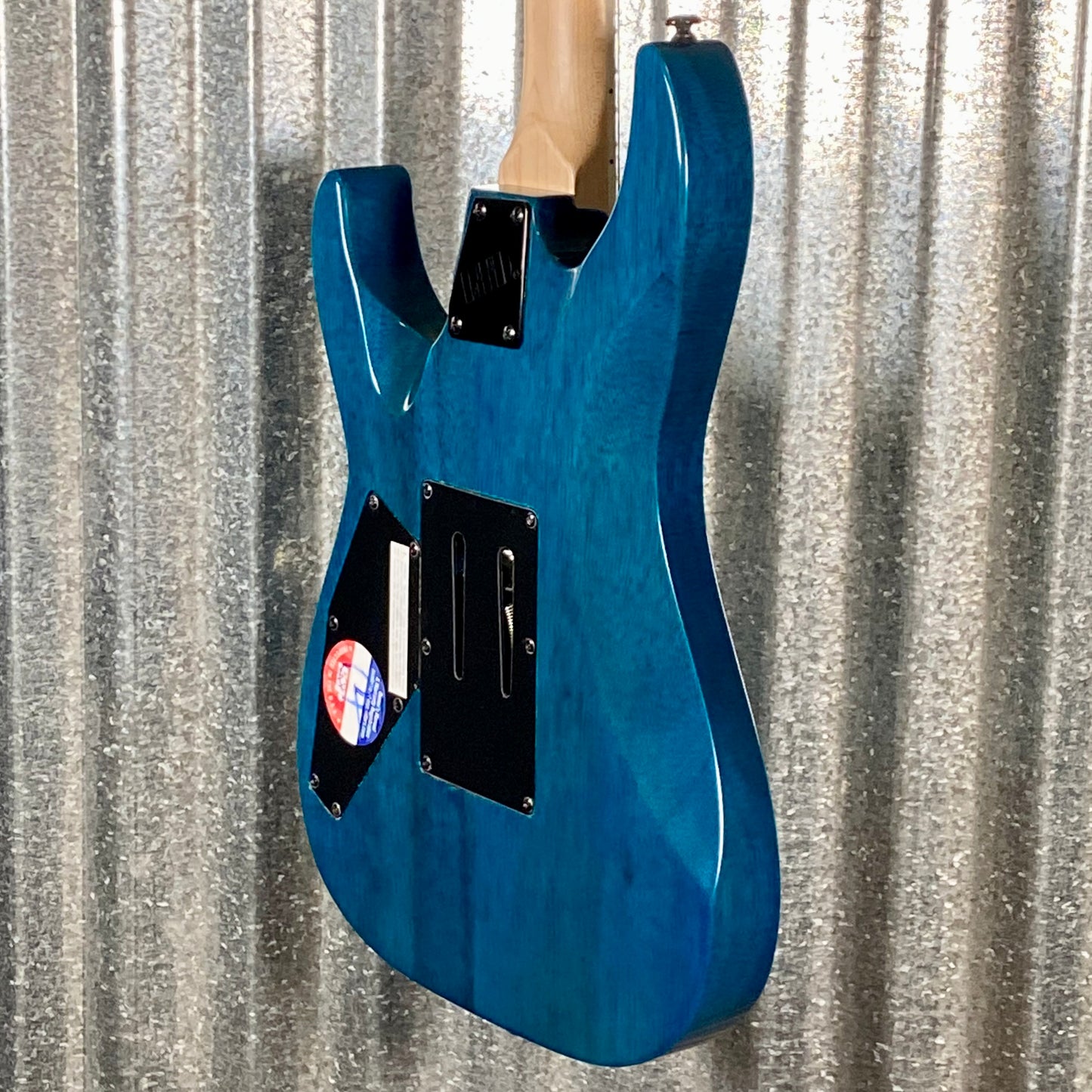 ESP LTD MH-203QM See Thru Blue Quilt Top Guitar MH203QMSTB #0106 Used