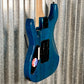 ESP LTD MH-203QM See Thru Blue Quilt Top Guitar MH203QMSTB #0106 Used
