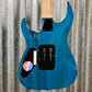 ESP LTD MH-203QM See Thru Blue Quilt Top Guitar MH203QMSTB #0106 Used
