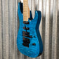 ESP LTD MH-203QM See Thru Blue Quilt Top Guitar MH203QMSTB #0106 Used