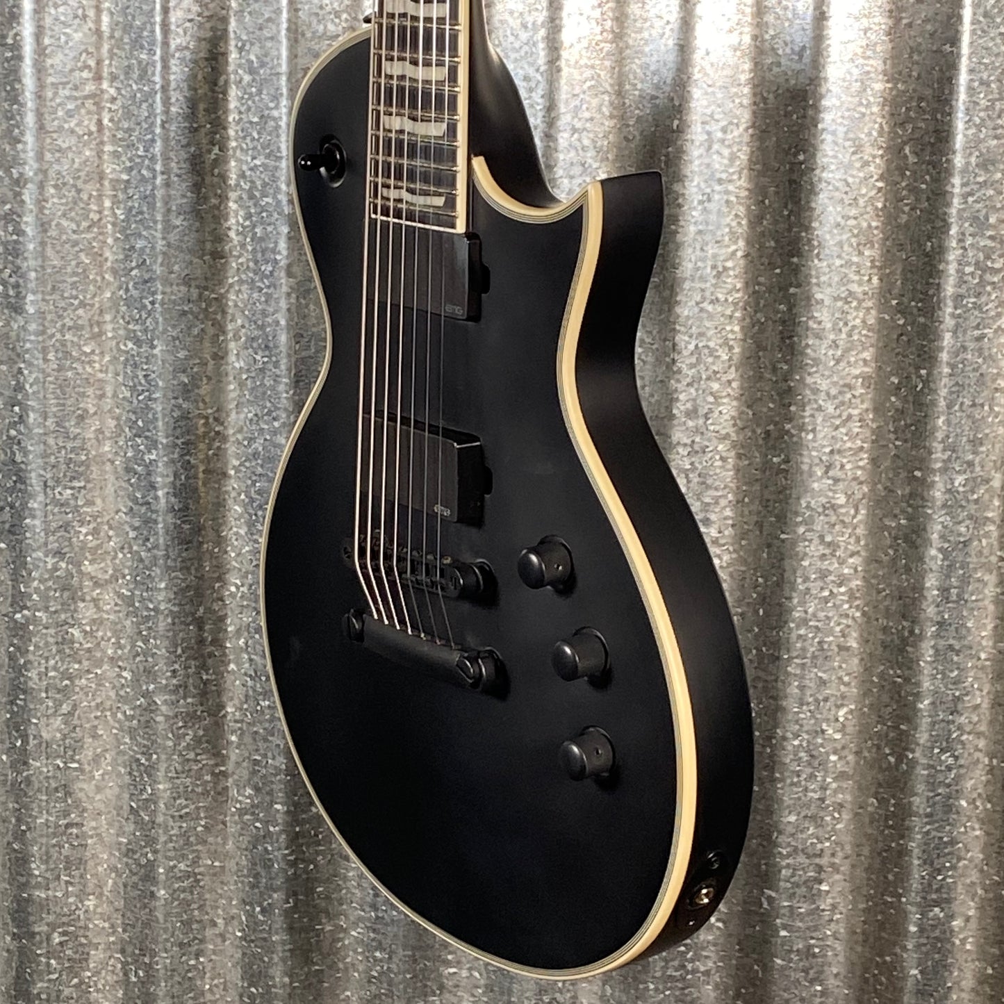 ESP LTD EC-407 Eclipse EMG 7 String Black Satin Guitar LEC407BLKS #0790 Used