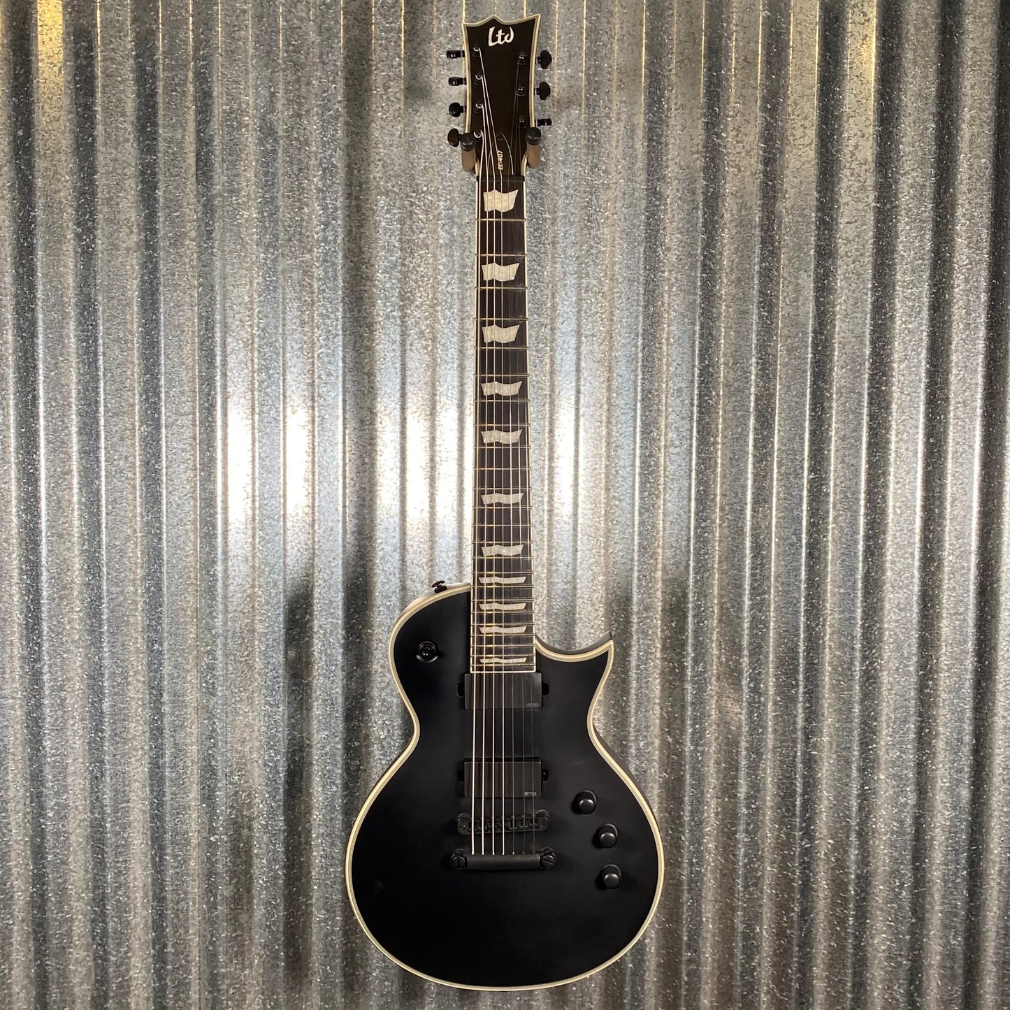 ESP LTD EC-407 Eclipse EMG 7 String Black Satin Guitar LEC407BLKS #0790 Used