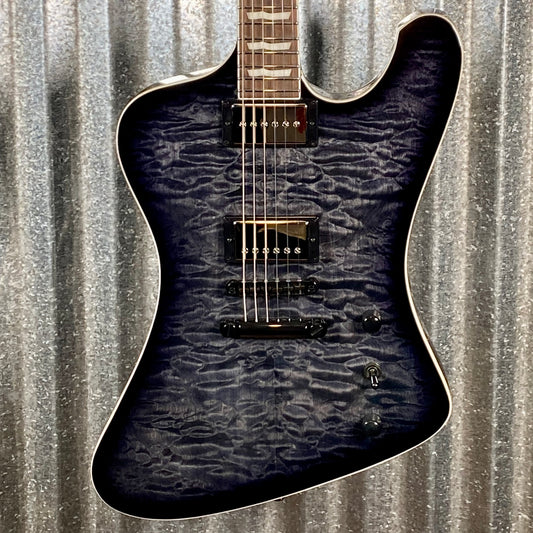 ESP LTD Phoenix-1000 Quilt See Thru Black Sunburst Guitar LPHX1000QMSTBLKSB #1470 Used