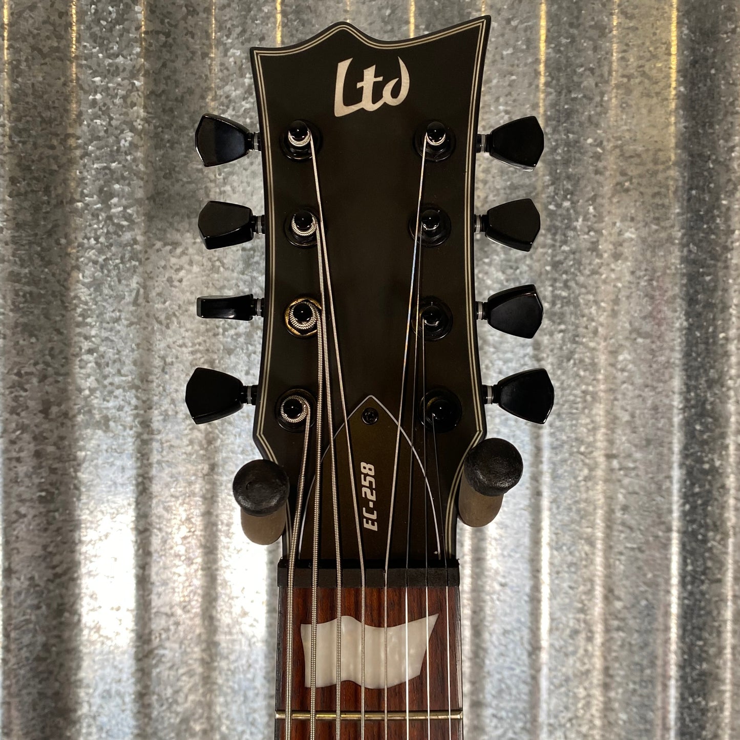ESP LTD EC-258 Black Satin 8 String Guitar EC258BLKS #1610 Used