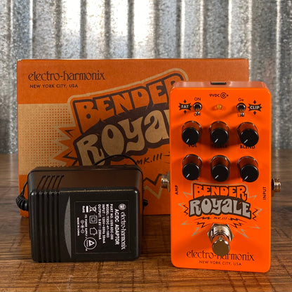Electro-Harmonix EHX Bender Royale MKIII Fuzz Guitar Effect Pedal Orange