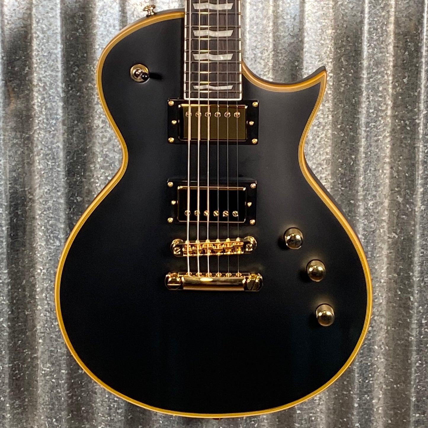 ESP LTD EC-1000 Vintage Black Seymour Duncan Guitar LEC1000VBD #0288 Used