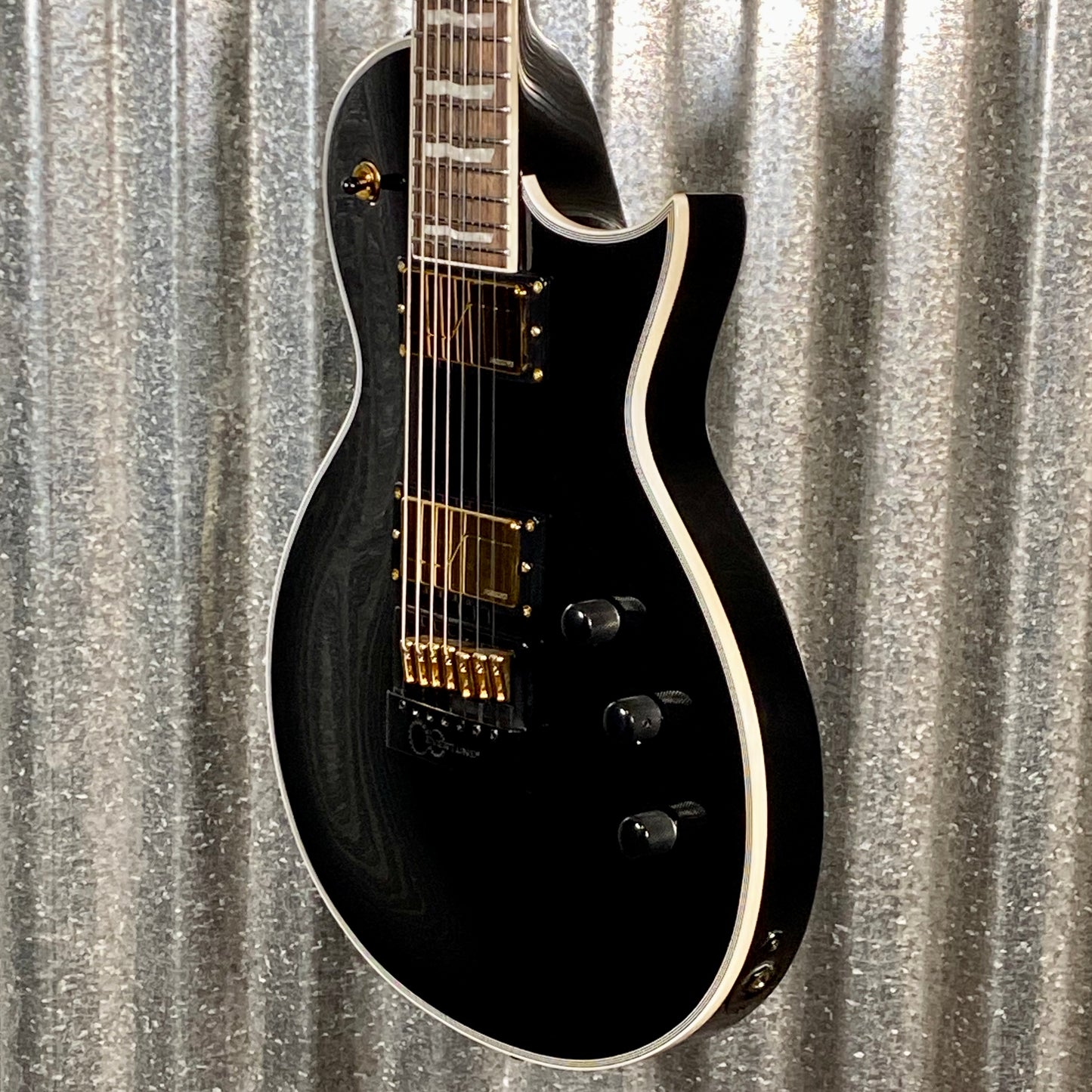 ESP LTD EC-1007 Evertune Fluence Gloss Black 7 String Guitar LEC1007BETBLK #1844 Used