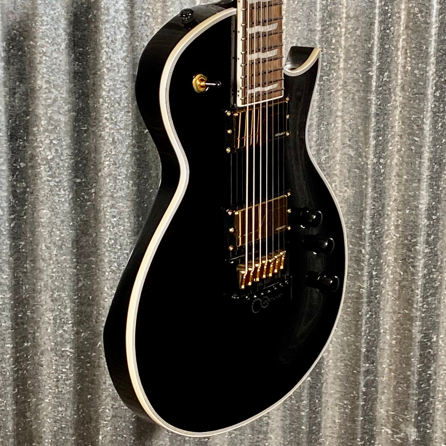 ESP LTD EC-1007 Evertune Fluence Gloss Black 7 String Guitar LEC1007BETBLK #1844 Used
