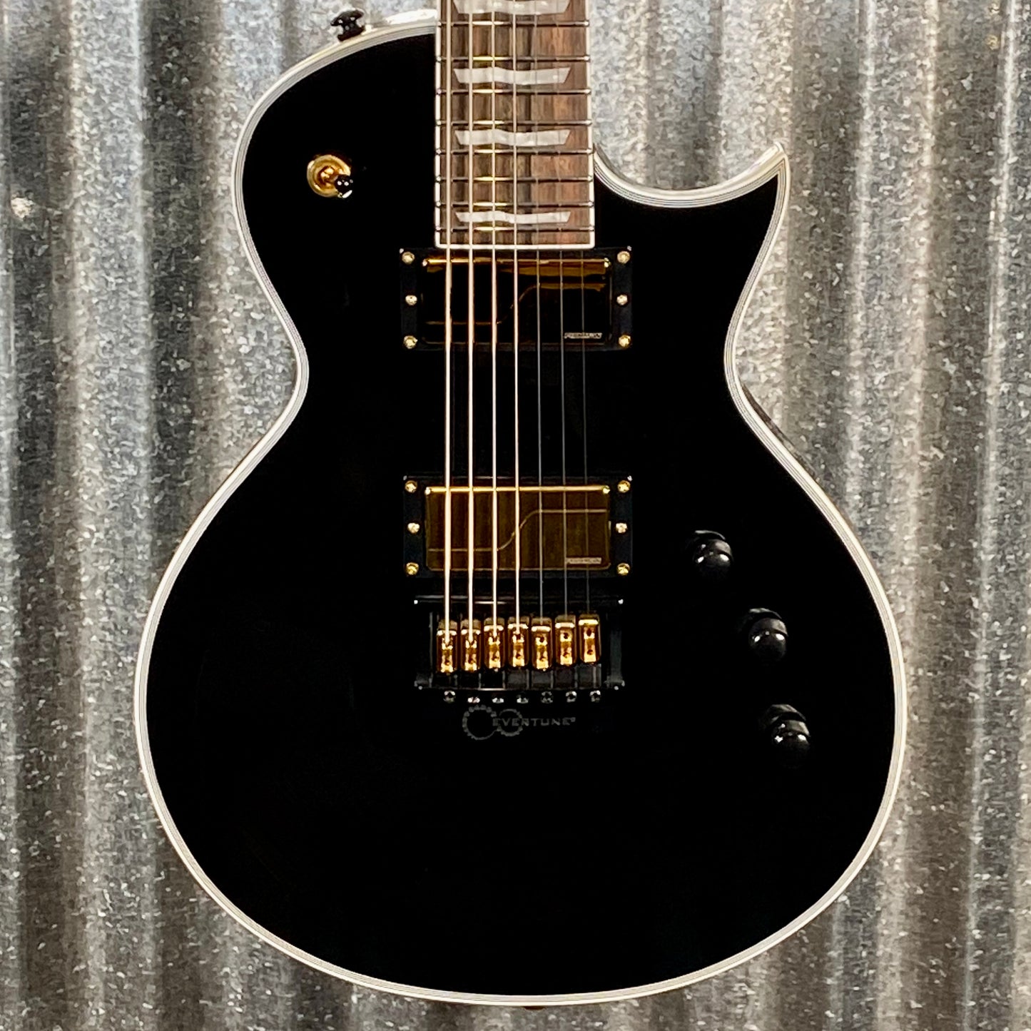 ESP LTD EC-1007 Evertune Fluence Gloss Black 7 String Guitar LEC1007BETBLK #1844 Used