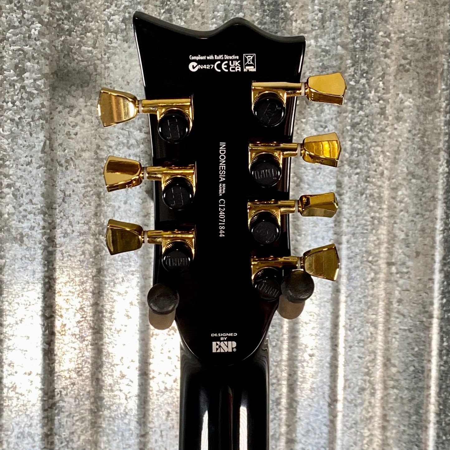 ESP LTD EC-1007 Evertune Fluence Gloss Black 7 String Guitar LEC1007BETBLK #1844 Used