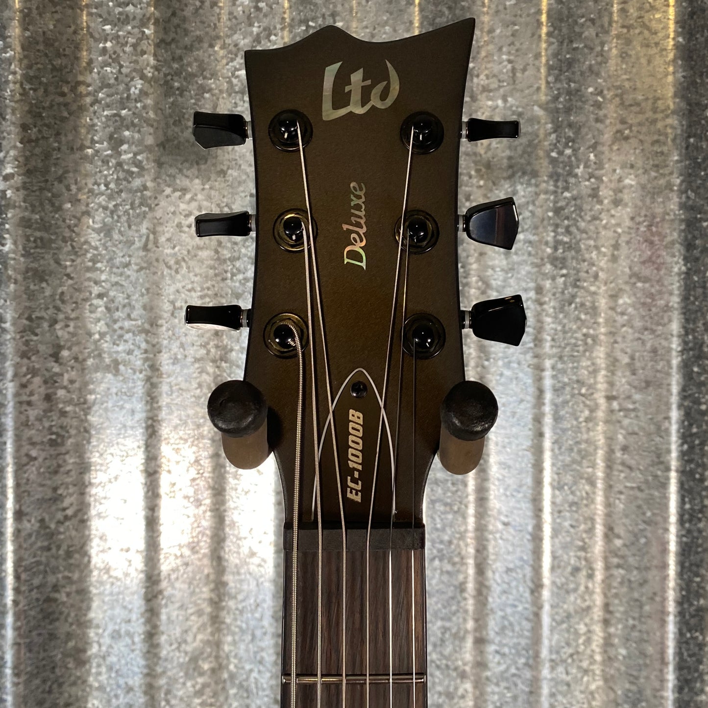 ESP LTD EC-1000B Baritone Charcoal Metallic Satin Guitar LEC1000BCHMS #0047 Used