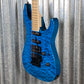 ESP LTD MH-203QM See Thru Blue Quilt Top Guitar MH203QMSTB #2634 Used