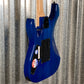 ESP LTD MH-203QM See Thru Blue Quilt Top Guitar MH203QMSTB #0337 Used