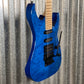 ESP LTD MH-203QM See Thru Blue Quilt Top Guitar MH203QMSTB #0337 Used