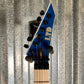 ESP LTD MH-203QM See Thru Blue Quilt Top Guitar MH203QMSTB #0337 Used