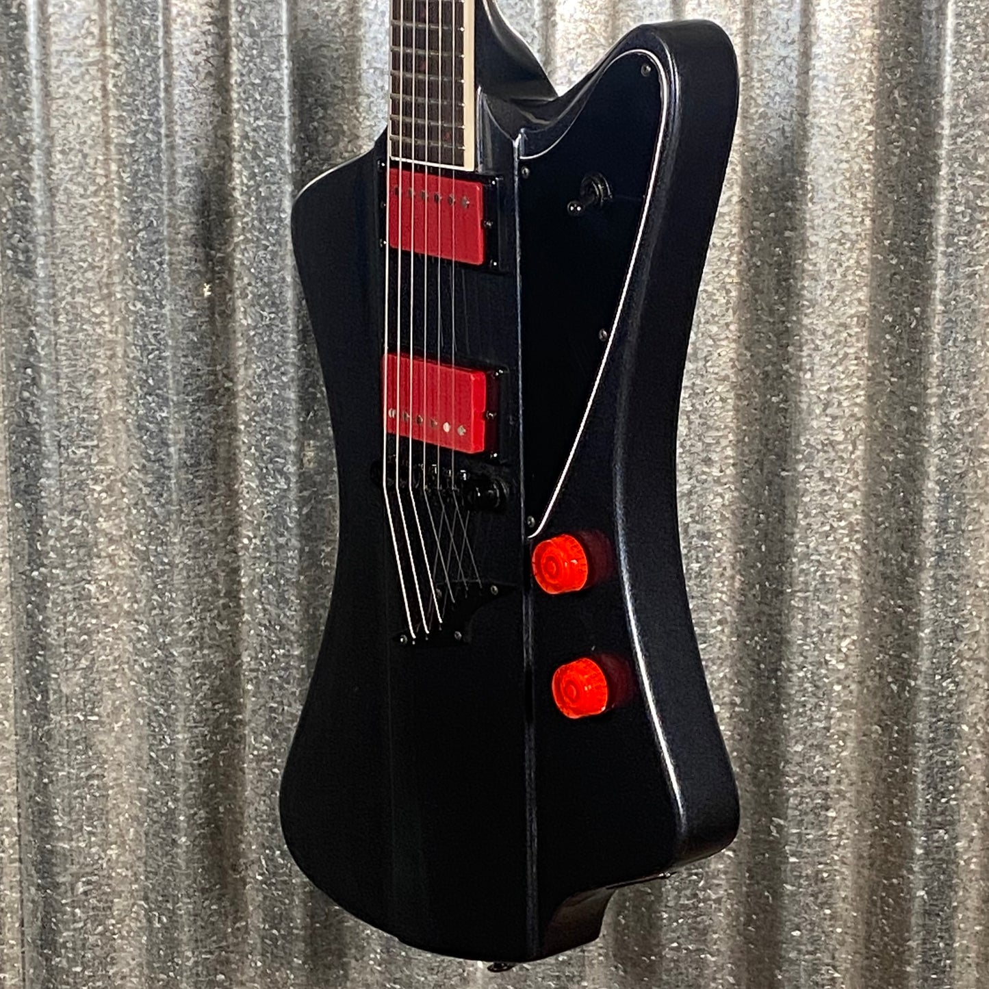 Westcreek Guitars Mirage T Bird Style Dual Humbucker Guitar Black #0113 Used