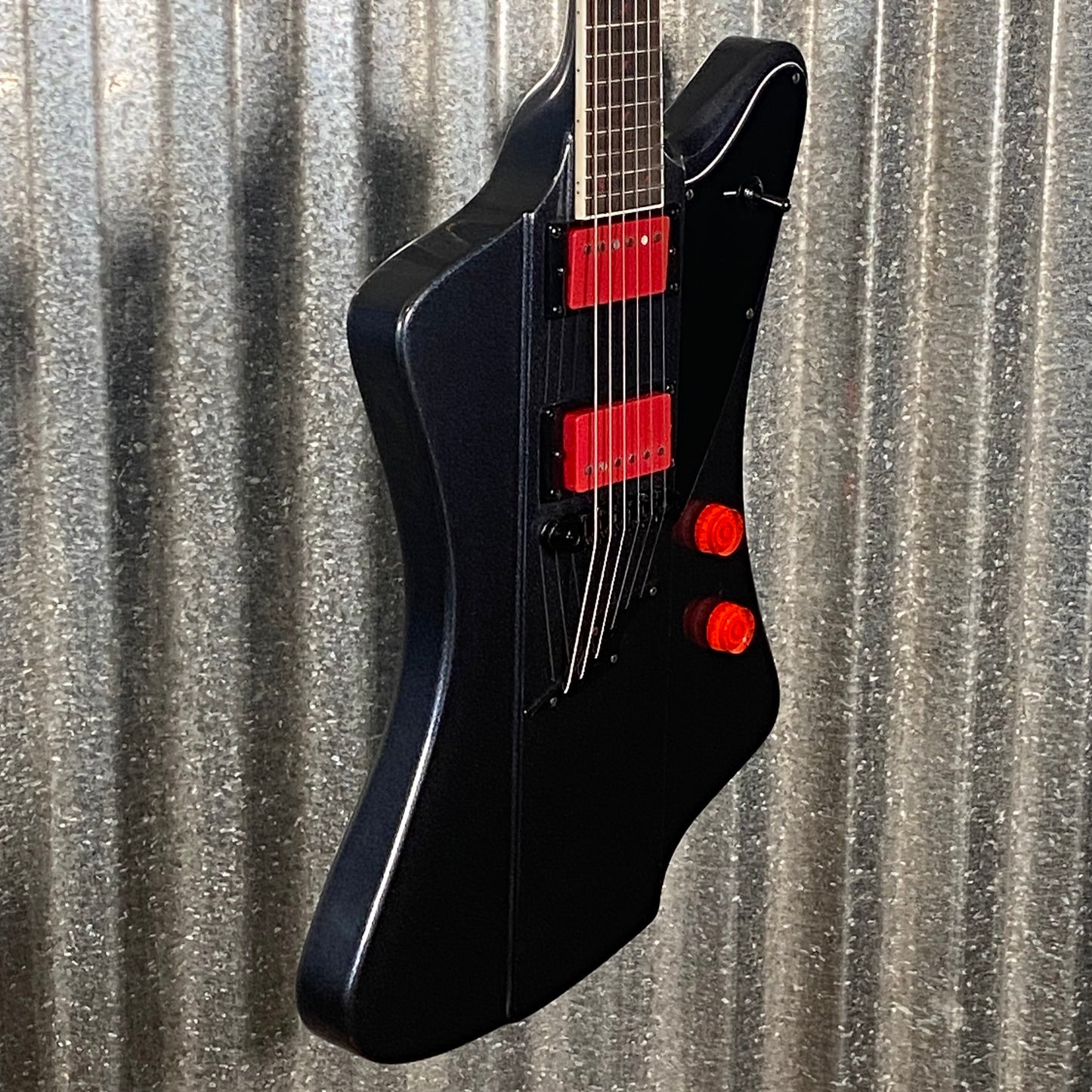 Westcreek Guitars Mirage T Bird Style Dual Humbucker Guitar Black #0113 Used