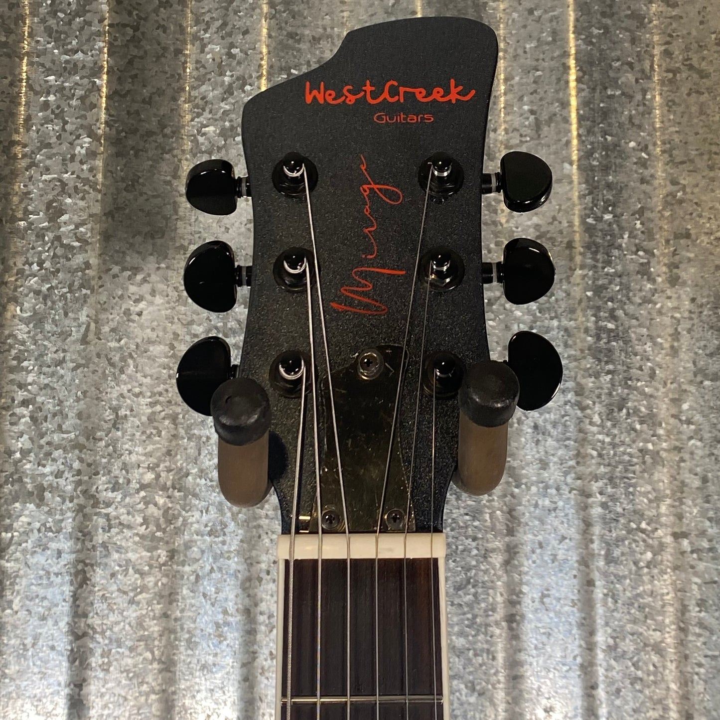 Westcreek Guitars Mirage T Bird Style Dual Humbucker Guitar Black #0113 Used
