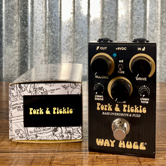 Dunlop Way Huge Smalls WM91 Pork & Pickle Bass Overdrive Fuzz Effect Pedal Demo