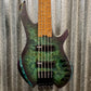 Cort Artisan Series Space Headless 5 String Bass Star Dust Green SPACE5SDG & Bag #4272